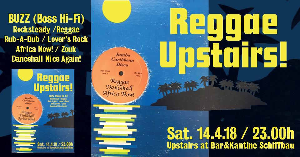 Reggae Upstairs Flyer April